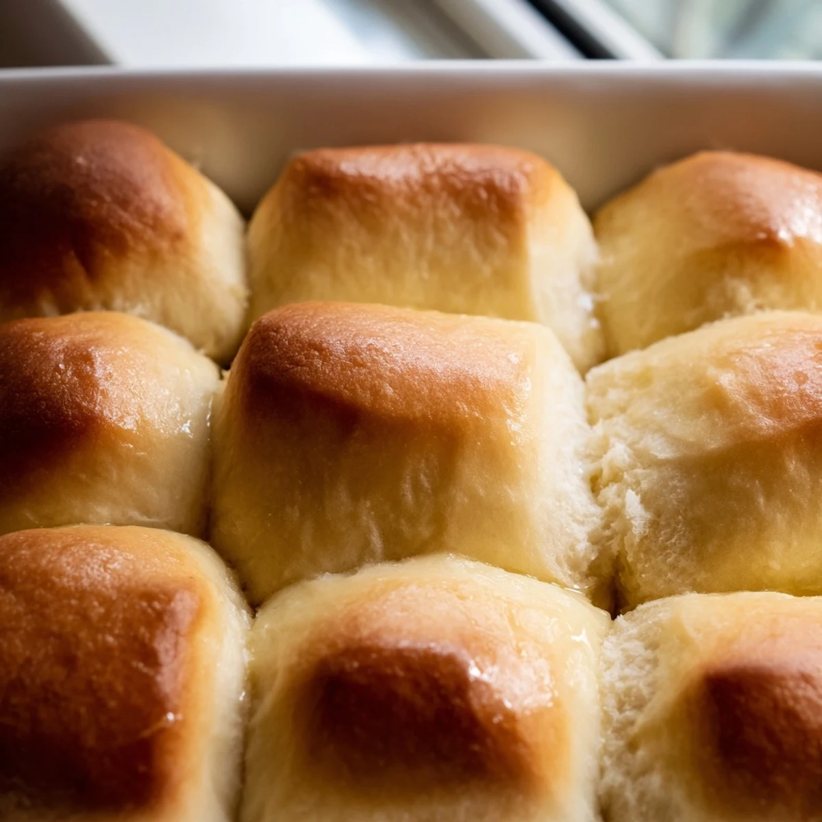 Freshly baked Best Vegan Dinner Rolls served alongside a steaming bowl of tomato soup.