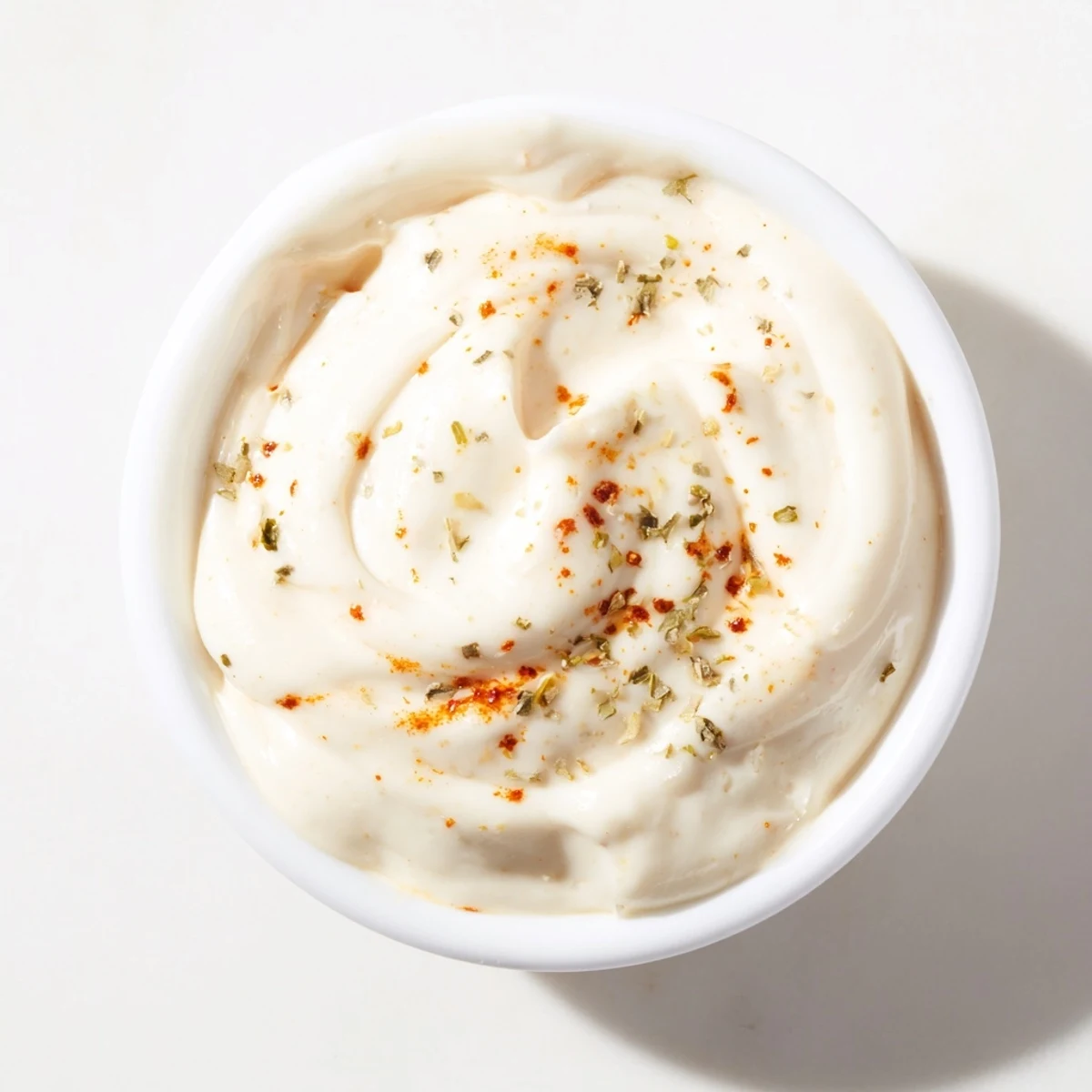 Creamy Hot Honey Ranch Crispy Chicken Tenders Sauce in a small bowl with a rustic spoon.