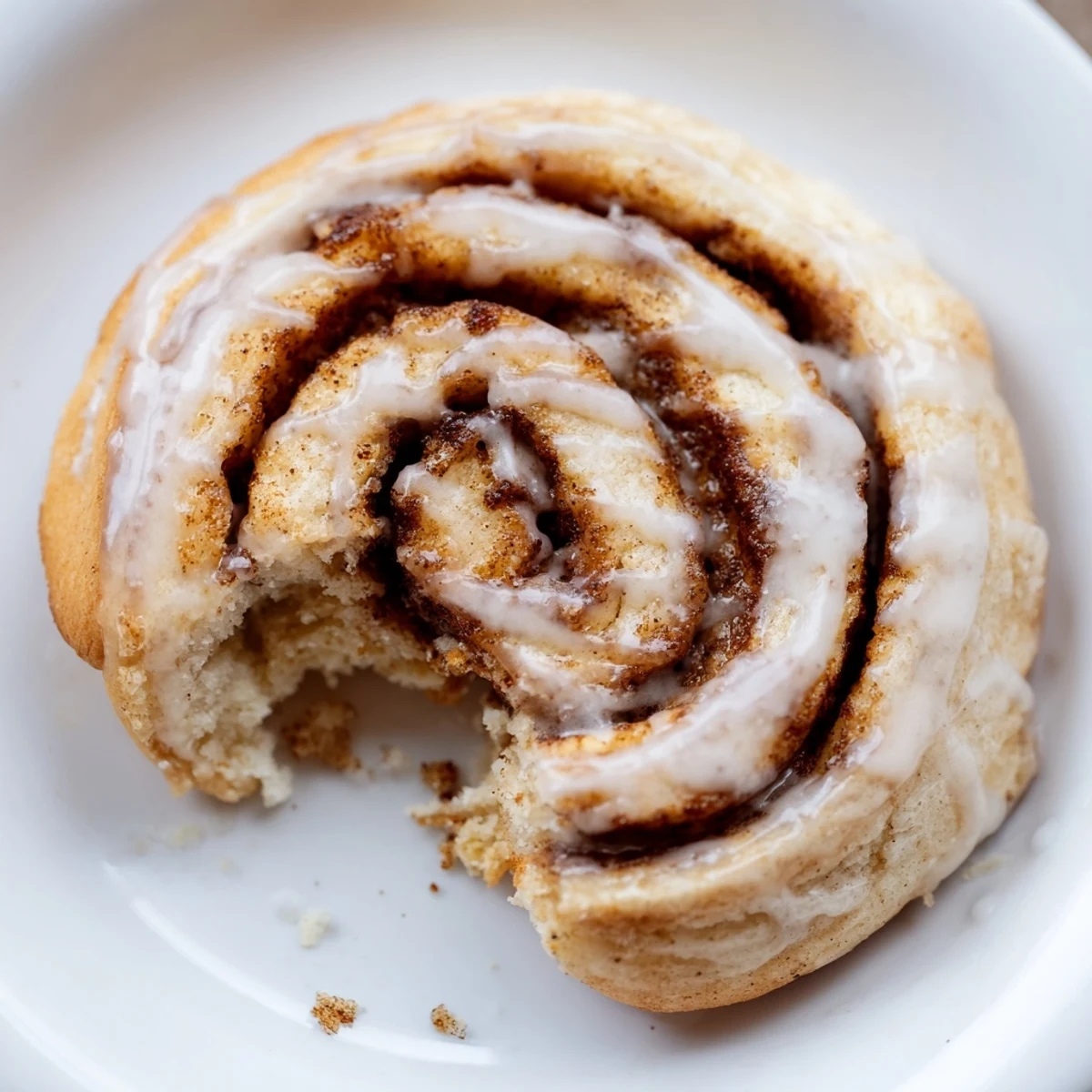 Freshly baked Cinnamon Roll Cookies arranged on a wire rack with a sweet vanilla glaze drizzle and a warm cup of coffee nearby.  