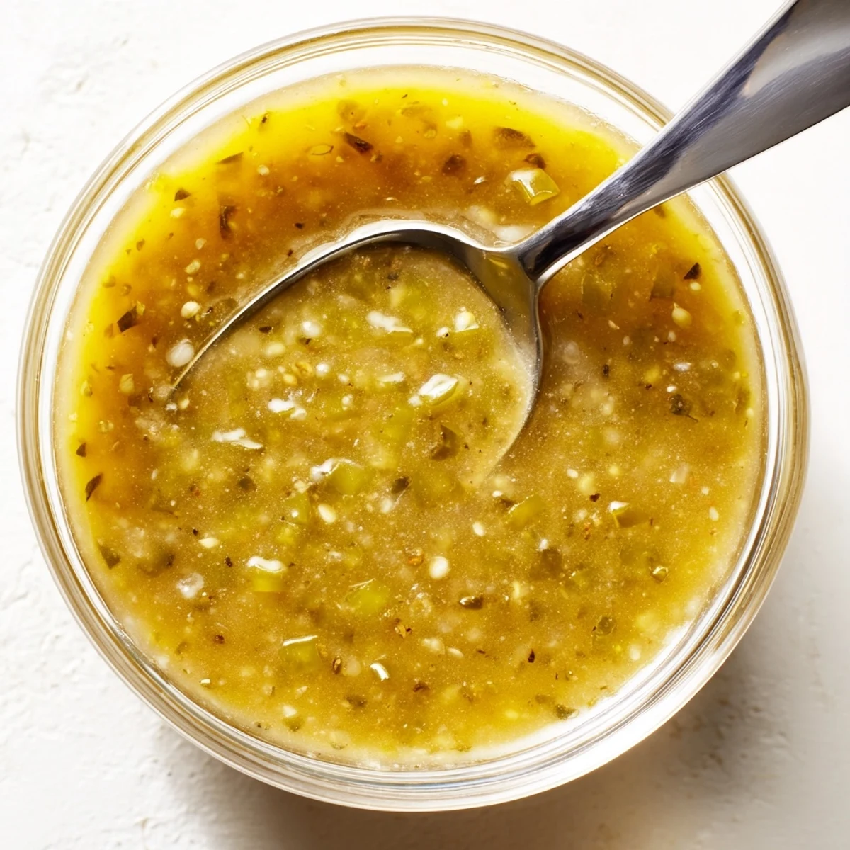 Creamy homemade Jalapeño Honey Mustard Sauce in a glass jar with honey dipper