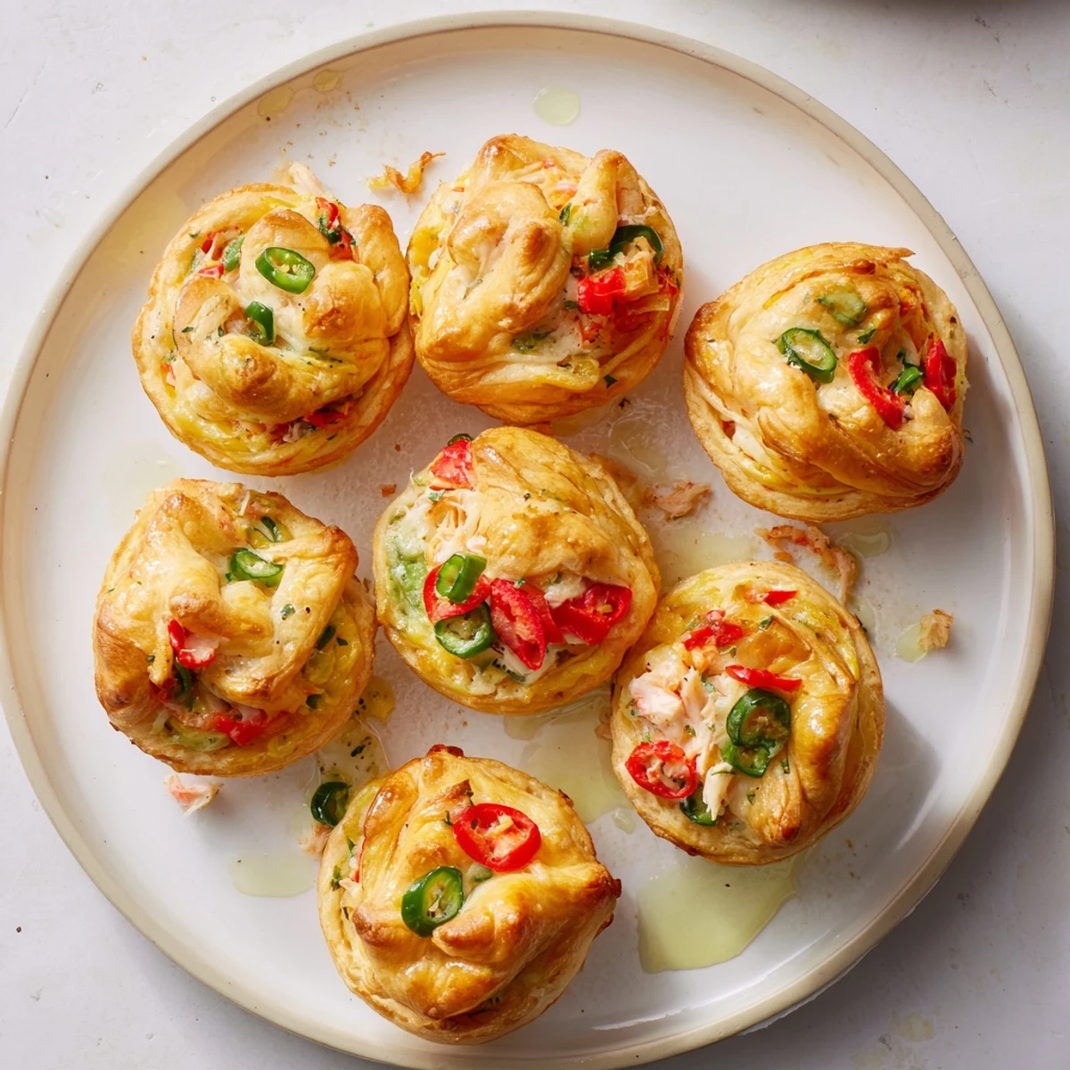 Crispy tortilla parcels stuffed with tender crab, shrimp, and creamy Monterey Jack cheese