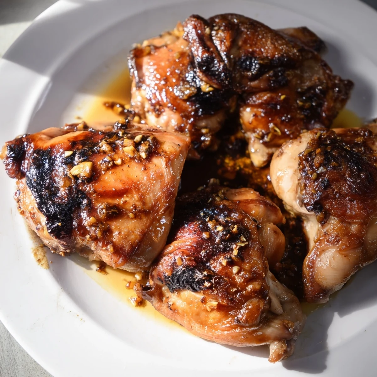 Succulent Ina Gartens Indonesian Ginger Chicken served over white rice with fresh herbs