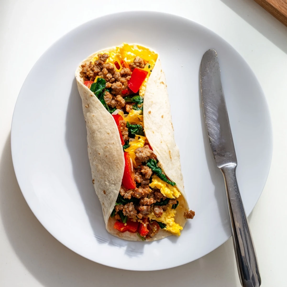 Warm freezer breakfast burritos rolled in foil ready for a quick morning meal