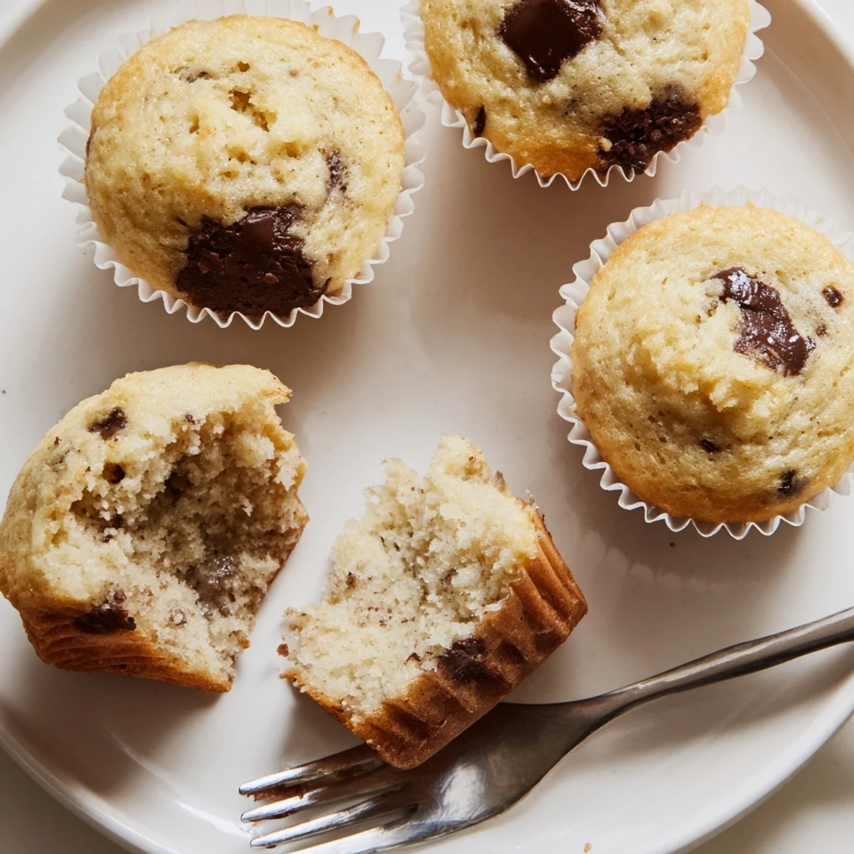 Little Bites Mini Muffins with golden tops, soft crumb, perfect for lunchboxes