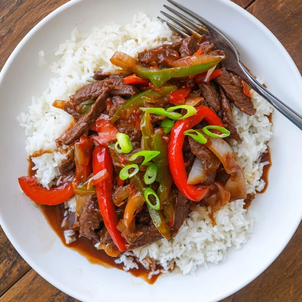 Slow Cooker Pepper Steak