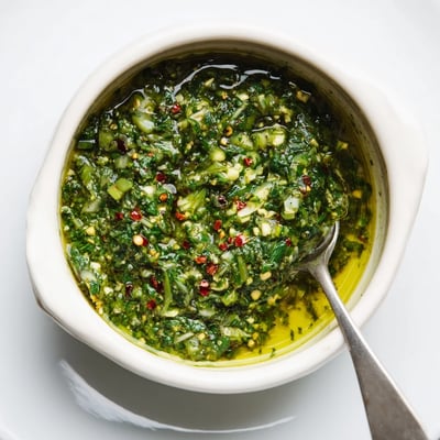 Garlic Scape Chimichurri Sauce